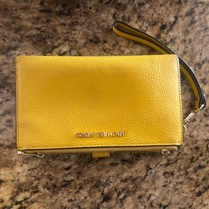 Yellow Michael Kors Wallet/Wristlet